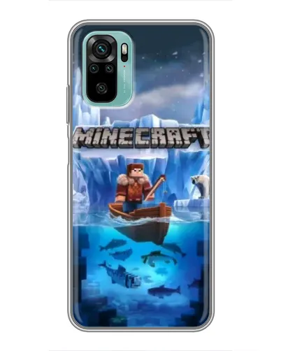 Чехол для Xiaomi Redmi Note 10 5G с картинкой «Minecraft ледяной мир» Чехол для Xiaomi Redmi Note 10 5G с картинкой «Minecraft ледяной мир»