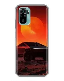 Чехол для Xiaomi Redmi Note 10 5G с картинкой «Cybertruck на Марсе» Чехол для Xiaomi Redmi Note 10 5G с картинкой «Cybertruck на Марсе»