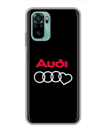 Чехол для Xiaomi Redmi Note 10 5G с картинкой «Логотип Audi Heart»