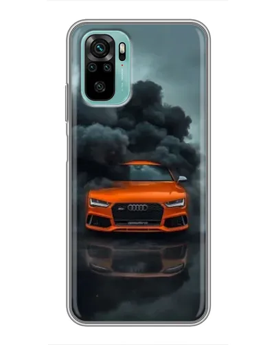Чехол для Xiaomi Redmi Note 10 5G с картинкой «Audi в облаках дыма»