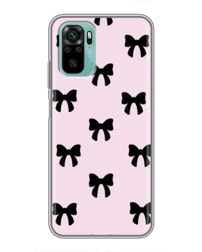 Чехол для Xiaomi Redmi Note 10 5G с картинкой «Черные банты Coquette» Чехол для Xiaomi Redmi Note 10 5G с картинкой «Черные банты Coquette»