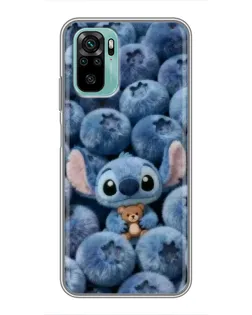 Чехол для Xiaomi Redmi Note 10 5G с картинкой «Стич и голубика» Чехол для Xiaomi Redmi Note 10 5G с картинкой «Стич и голубика»