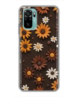 Чехол для Xiaomi Redmi Note 10 5G с картинкой «Узор из маленьких подсолнухов» Чехол для Xiaomi Redmi Note 10 5G с картинкой «Узор из маленьких подсолнухов»
