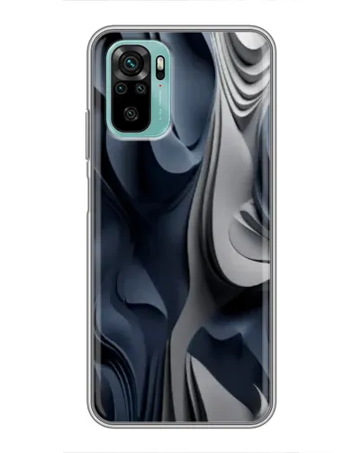 Чехол для Xiaomi Redmi Note 10 5G с картинкой «Объемные синие складки» Чехол для Xiaomi Redmi Note 10 5G с картинкой «Объемные синие складки»