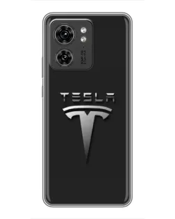 Чехол для Xiaomi Redmi Note 10 Pro 5g с картинкой «Стальной логотип Tesla»