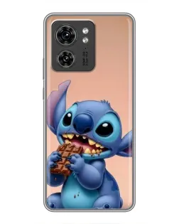 Чехол для Xiaomi Redmi Note 10 Pro 5g с картинкой «Стич ест шоколад»