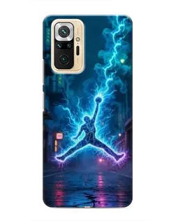 Чехол для Xiaomi Redmi Note 10 Pro с картинкой «Jordan Gold Jumpman»