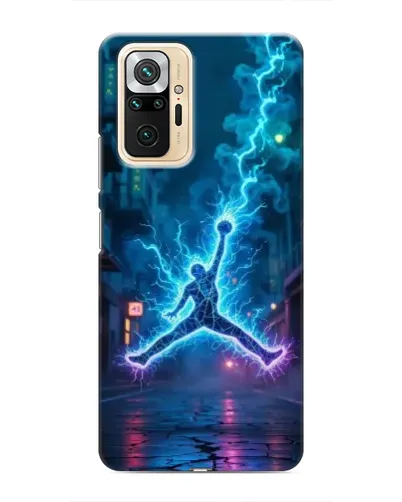 Чехол для Xiaomi Redmi Note 10 Pro с картинкой «Jordan Gold Jumpman»
