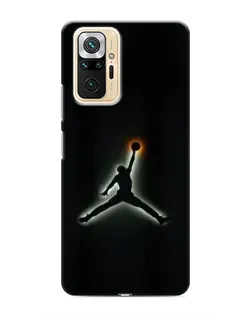 Чехол для Xiaomi Redmi Note 10 Pro с картинкой «Jordan Gradient Logo»