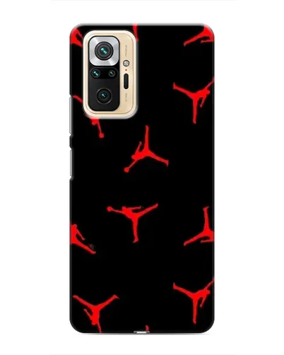 Чехол для Xiaomi Redmi Note 10 Pro с картинкой «Jordan Red Pattern»