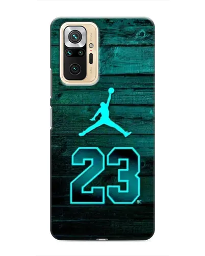 Чехол для Xiaomi Redmi Note 10 Pro с картинкой «Jordan Cyan 23»