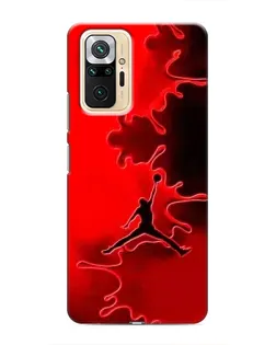 Чехол для Xiaomi Redmi Note 10 Pro с картинкой «Jordan Red Smoke»