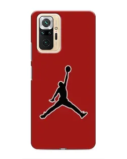 Чехол для Xiaomi Redmi Note 10 Pro с картинкой «Jordan Red Back»