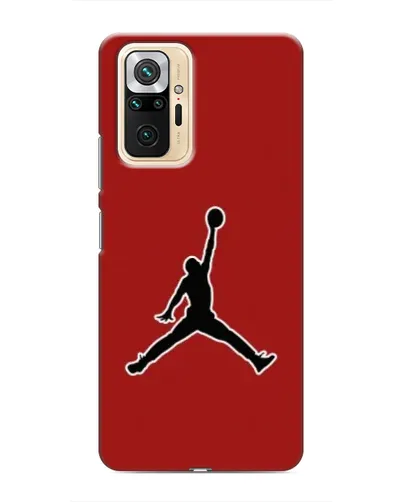 Чехол для Xiaomi Redmi Note 10 Pro с картинкой «Jordan Red Back»