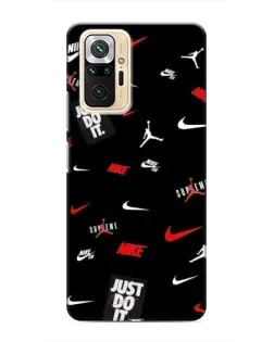 Чехол для Xiaomi Redmi Note 10 Pro с картинкой «Nike Mix Pattern»