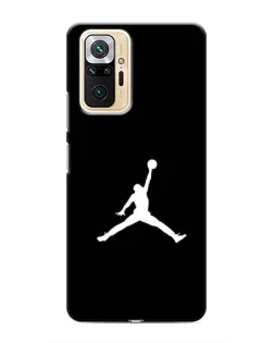 Чехол для Xiaomi Redmi Note 10 Pro с картинкой «Jordan Silhouette»