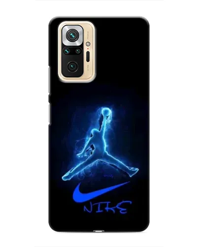 Чехол для Xiaomi Redmi Note 10 Pro с картинкой «Jordan Neon Blue»