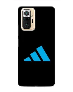 Чехол для Xiaomi Redmi Note 10 Pro с картинкой «Adidas Cyan Logo»