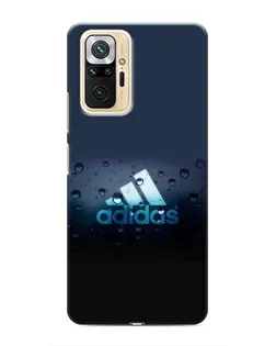 Чехол для Xiaomi Redmi Note 10 Pro с картинкой «Adidas Water Drops»