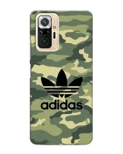 Чехол для Xiaomi Redmi Note 10 Pro с картинкой «Милитари стиль Adidas»