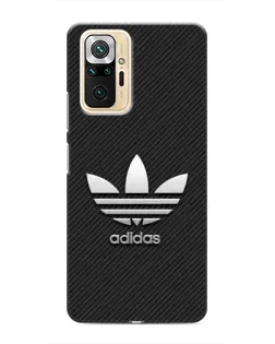 Чехол для Xiaomi Redmi Note 10 Pro с картинкой «Adidas Карбоновая текстура»