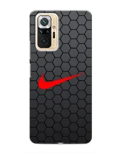 Чехол для Xiaomi Redmi Note 10 Pro с картинкой «Nike — карбоновая сетка»