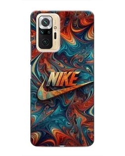 Чехол для Xiaomi Redmi Note 10 Pro с картинкой «Nike в абстракции»