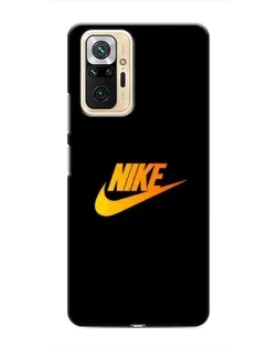 Чехол для Xiaomi Redmi Note 10 Pro с картинкой «Золотой логотип Nike»
