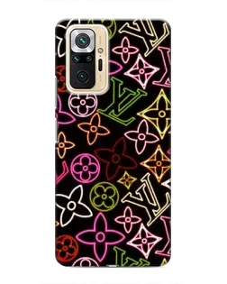 Чехол для Xiaomi Redmi Note 10 Pro с картинкой «Неоновый микс Nike»