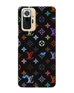 Чехол для Xiaomi Redmi Note 10 Pro с картинкой «Цветная монограмма LV»