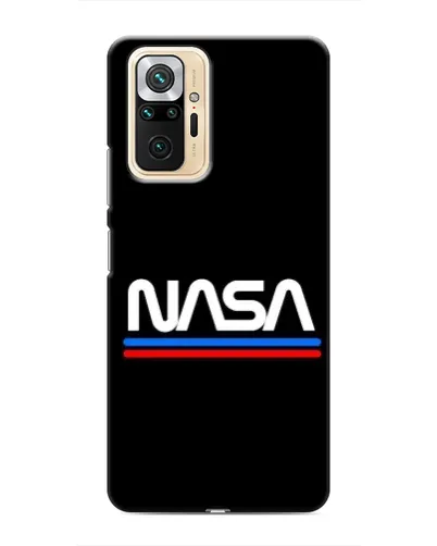 Чехол для Xiaomi Redmi Note 10 Pro с картинкой «NASA — классика Red Blue» Чехол для Xiaomi Redmi Note 10 Pro с картинкой «NASA — классика Red Blue»