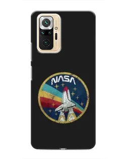 Чехол для Xiaomi Redmi Note 10 Pro с картинкой «NASA — эмблема миссии»