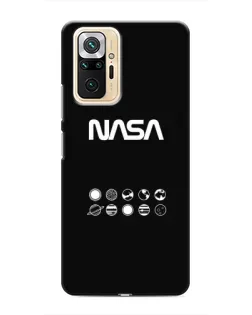 Чехол для Xiaomi Redmi Note 10 Pro с картинкой «NASA — технический принт»