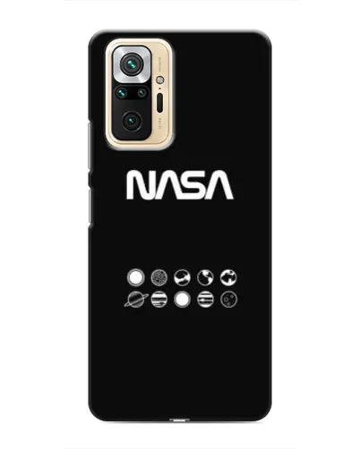 Чехол для Xiaomi Redmi Note 10 Pro с картинкой «NASA — технический принт» Чехол для Xiaomi Redmi Note 10 Pro с картинкой «NASA — технический принт»