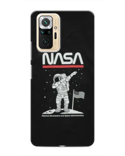 Чехол для Xiaomi Redmi Note 10 Pro с картинкой «NASA — шагаем по Луне» Чехол для Xiaomi Redmi Note 10 Pro с картинкой «NASA — шагаем по Луне»