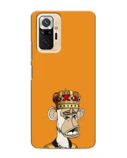 Чехол для Xiaomi Redmi Note 10 Pro с картинкой «Золотая обезьяна Bored Ape»