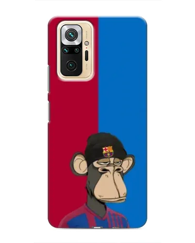Чехол для Xiaomi Redmi Note 10 Pro с картинкой «Bored Ape — фанат Барсы» Чехол для Xiaomi Redmi Note 10 Pro с картинкой «Bored Ape — фанат Барсы»