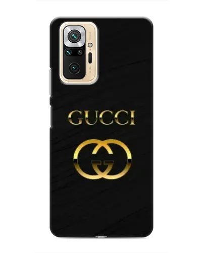 Чехол для Xiaomi Redmi Note 10 Pro с картинкой «Золотой логотип Gucci»