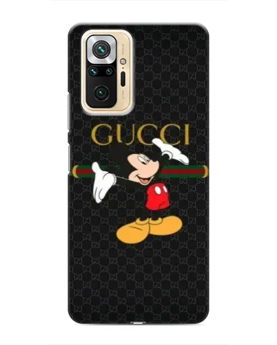 Чехол для Xiaomi Redmi Note 10 Pro с картинкой «Микки Маус Gucci»
