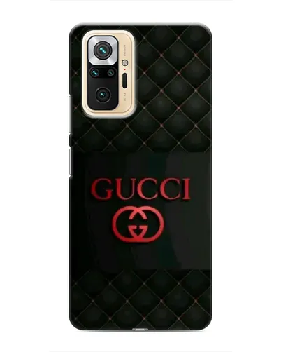 Чехол для Xiaomi Redmi Note 10 Pro с картинкой «Gucci — стеганый черный»