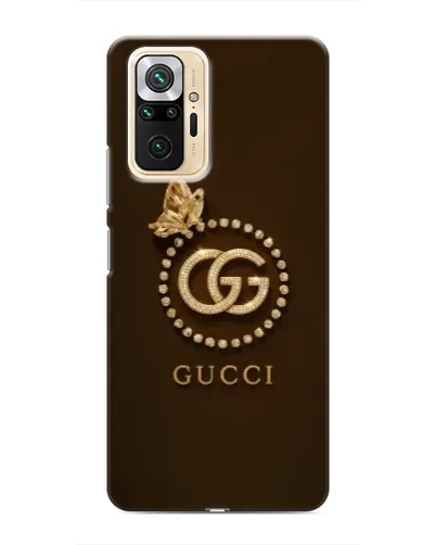 Чехол для Xiaomi Redmi Note 10 Pro с картинкой «Gucci — золотая бабочка»