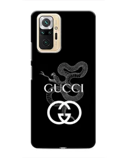 Чехол для Xiaomi Redmi Note 10 Pro с картинкой «Gucci — серебряная змея»