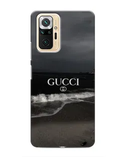Чехол для Xiaomi Redmi Note 10 Pro с картинкой «Gucci — морской прибой»