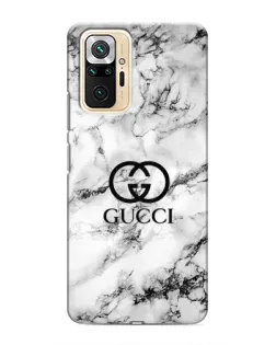 Чехол для Xiaomi Redmi Note 10 Pro с картинкой «Gucci — мраморный шик»
