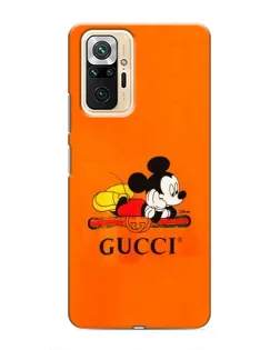 Чохол для Xiaomi Redmi Note 10 Pro з картинкою «Міккі Маус Gucci — помаранч»