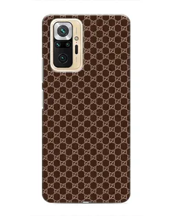 Чохол для Xiaomi Redmi Note 10 Pro з картинкою «Gucci — шоколадна сітка»