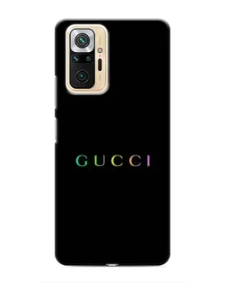 Чохол для Xiaomi Redmi Note 10 Pro з картинкою «Gucci — неоновий мінімалізм»