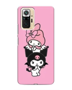 Чохол для Xiaomi Redmi Note 10 Pro з картинкою «My Melody та Kuromi»