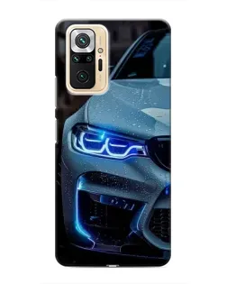 Чохол для Xiaomi Redmi Note 10 Pro з картинкою «Погляд BMW з синіми фарами» Чохол для Xiaomi Redmi Note 10 Pro з картинкою «Погляд BMW з синіми фарами»