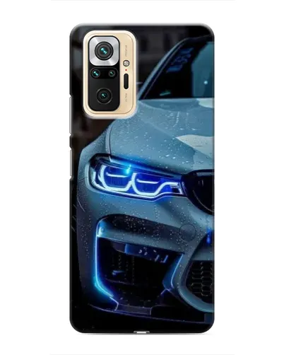 Чехол для Xiaomi Redmi Note 10 Pro с картинкой «Взгляд BMW с синими фарами» Чехол для Xiaomi Redmi Note 10 Pro с картинкой «Взгляд BMW с синими фарами»